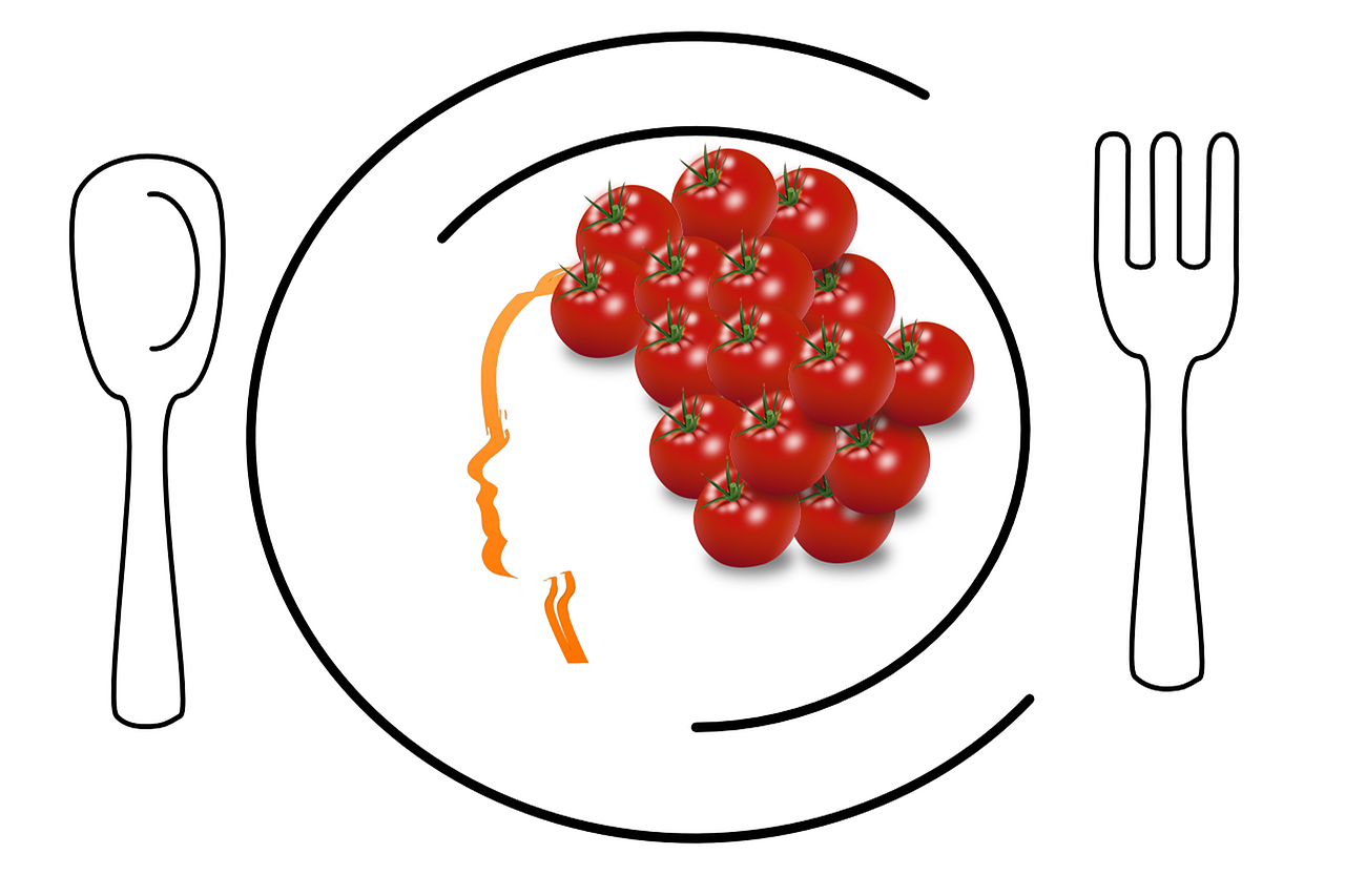 Food Design Vector Tomatoes Food On Plate - Global Warming Venn Diagram (1280x853)