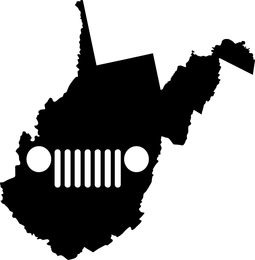 West Virginia Grille Decal - Radon Map West Virginia (892x909)