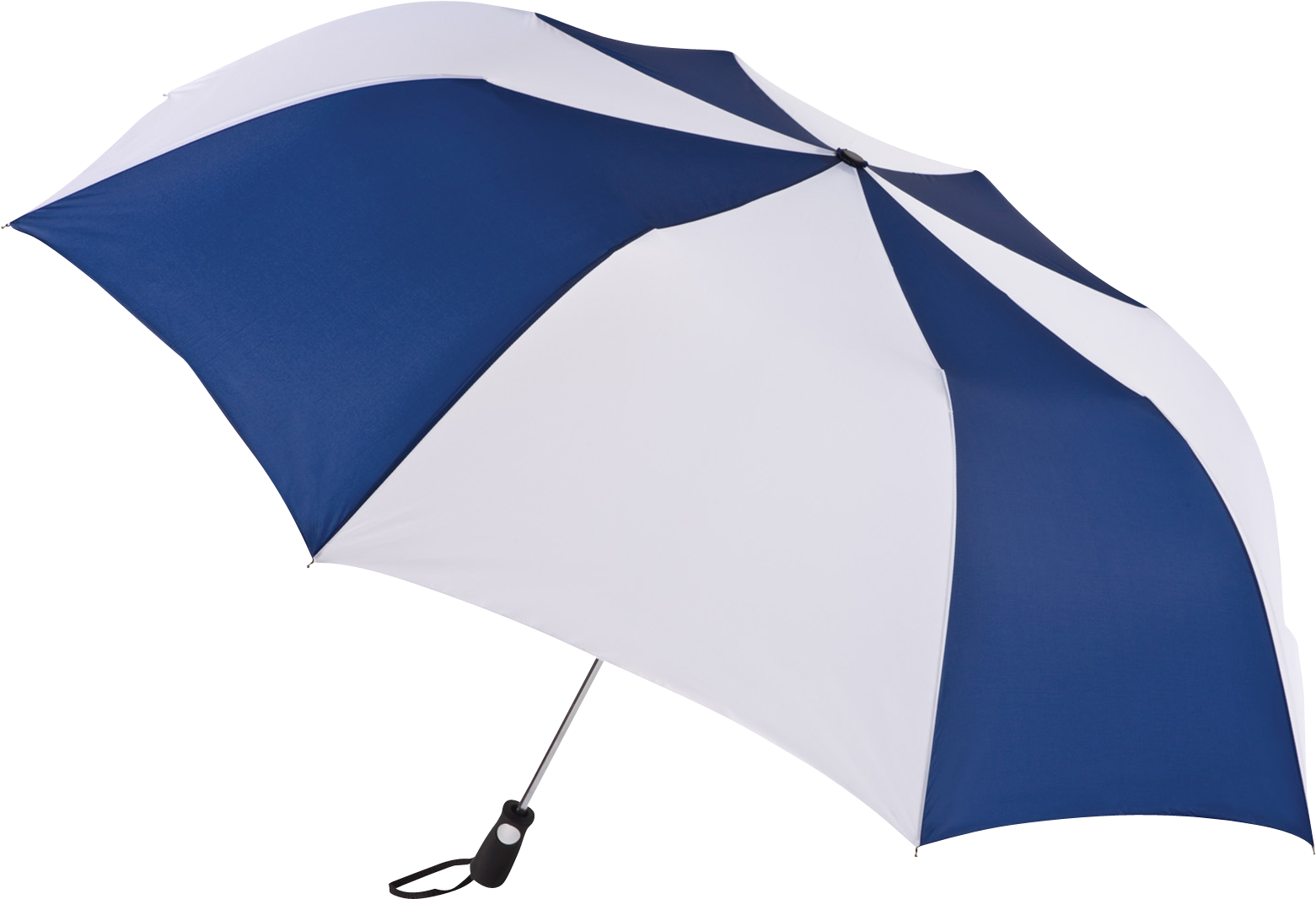 Navy/white Stratus Totes® Umbrella - Haas Jordan 58'' Folding Custom Golf Umbrella (1600x1600)