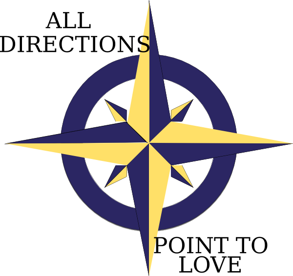 North Compass Rose Clip Art - Compass Star (600x566)
