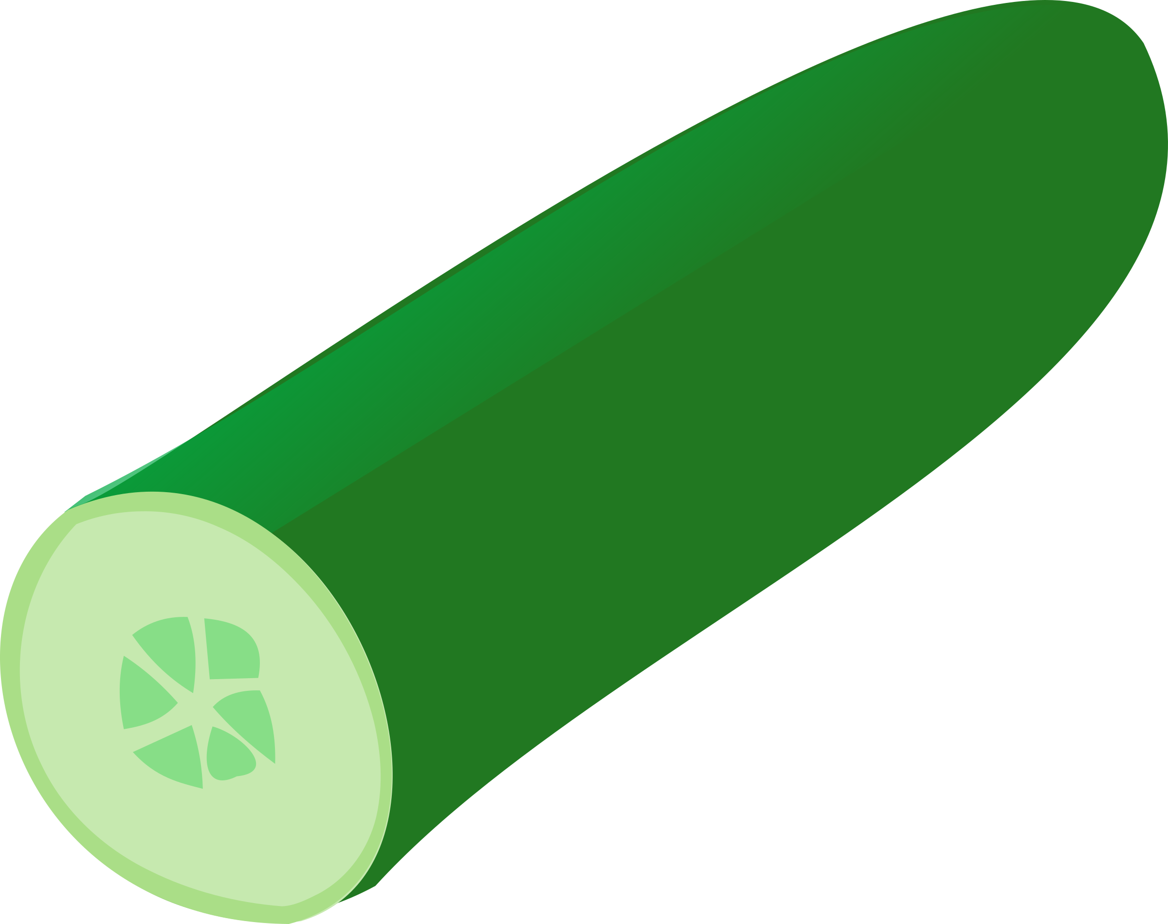Big Image - Cucumber Clipart (2400x1898)