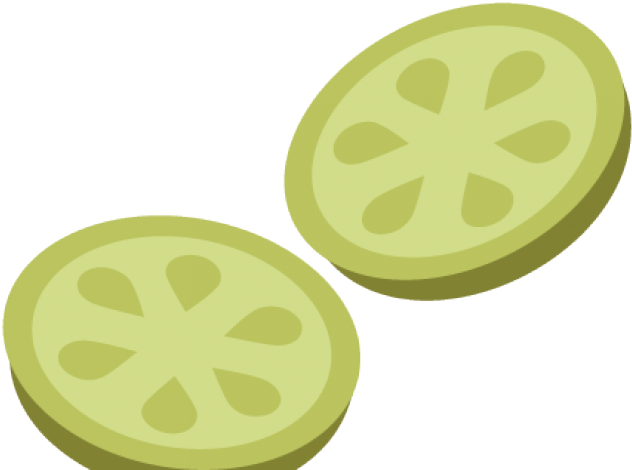 Cucumber Clipart File - Cucumber Slice Clip Art (640x480)