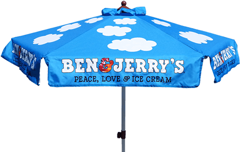 Ben & Jerry's With - Ben And Jerry's Umbrella (600x300)