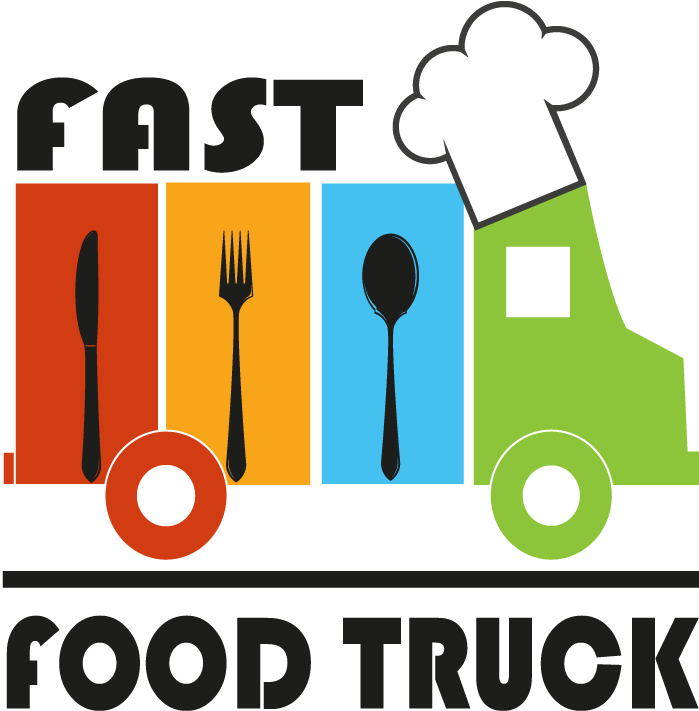 Eventos Com Food Trucks Em Empresas - Logo Fast Food Truck (698x741)