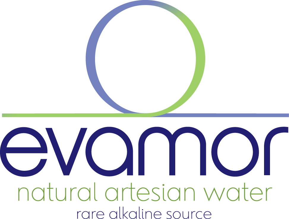 Evamor Alkaline Waternatural Artesian Water From A - Circle (973x740)