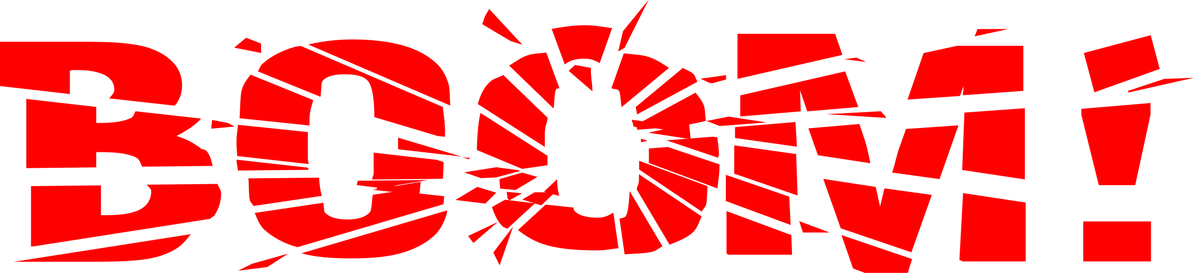 Inspiring Boom Clip Art Medium Size - Boom Clip Art (2400x550)