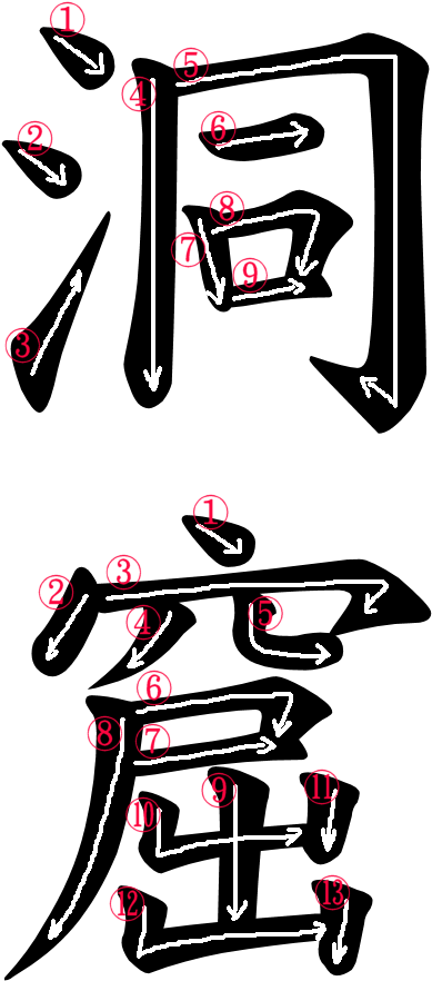 Japanese Word For Cavern - Japanese Word For Cavern (500x966)