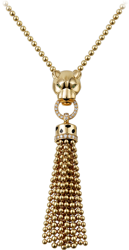 Cartier Panthere Gold Necklace - Cartier Panthère De Cartier Ketting Van 18k Geelgoud (1000x1000)