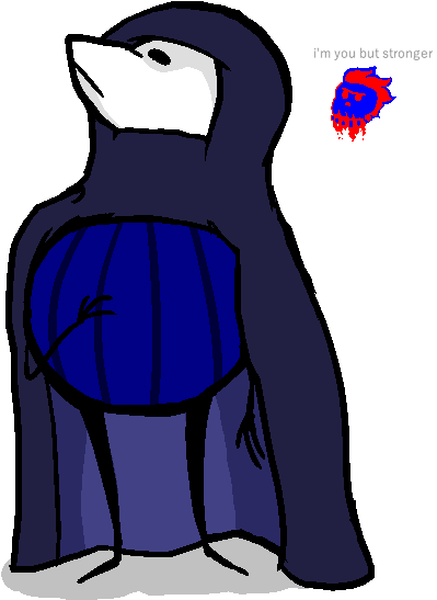 “ “i Went Back To Feel Alone There - Cartoon (500x580)