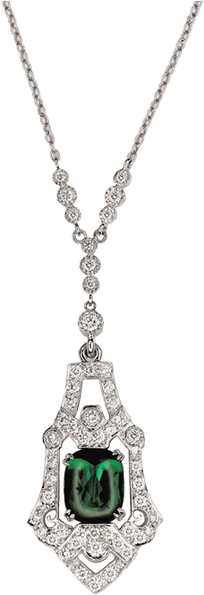 Bellazza Tourmaline And Diamond Necklace - Pendant (700x700)