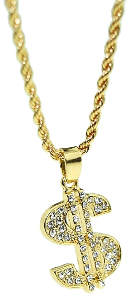 Thug Life Dollar Gold Chain Png High-quality Image - Dollar Chain Png (1000x1000)