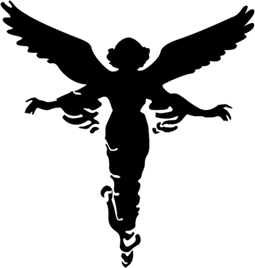 Silhouette Drawing Clip Art - Angel Silhouette (709x709)