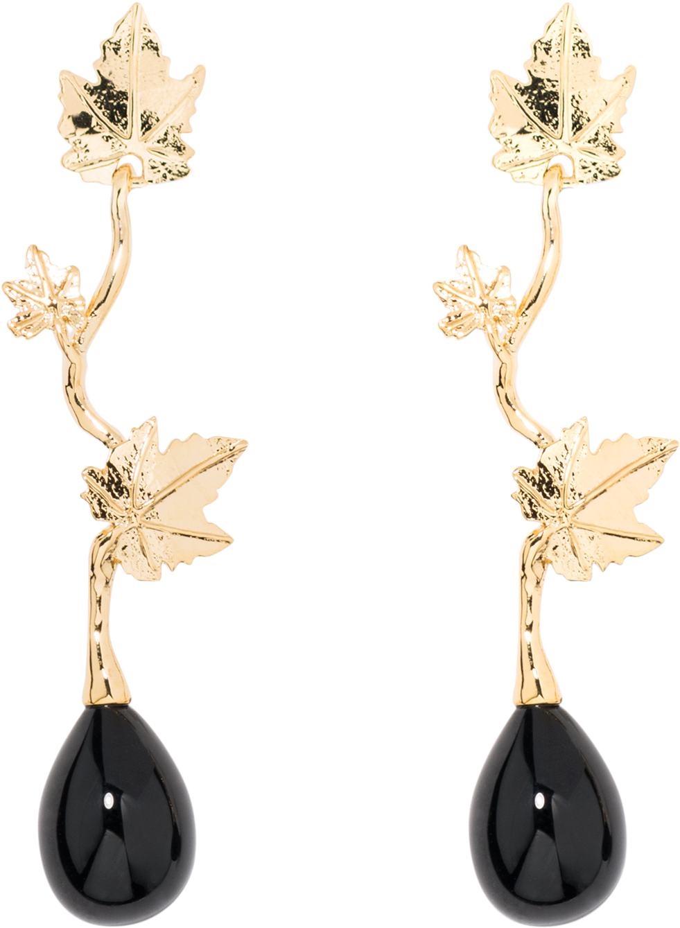 Aurelie Bidermann Vitis Pendant Earrings With Black - Aurelie Bidermann Vitis Pendant Earrings With Black (2000x2000)