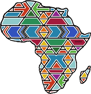 Free Geography Clip Art By Phillip Martin - African Art Clip Art (345x360)