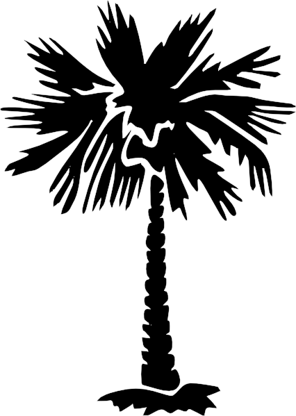 Palm Tree Silhouette Clip Art - Palmetto Payment Solutions (426x599)