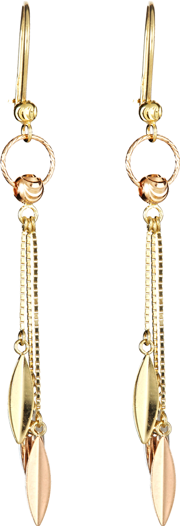 Alfa Img Showing 14kt Gold Dangling Earrings - Earring (1000x1130)