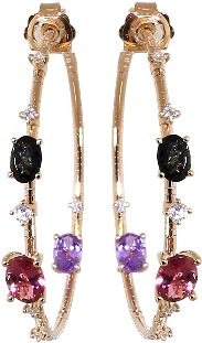 Rugiada Collection Rainbow Hoop Earrings - Body Jewelry (480x480)