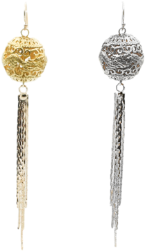 Handmade Dragon Ball Tassel Earrings | Yun Boutique (600x450)