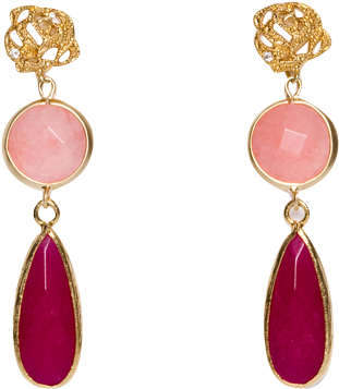Rose Teardrop Earrings - Earring (850x567)