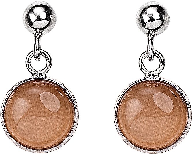 Earrings Tiger's Eye Peach (1500x1500)