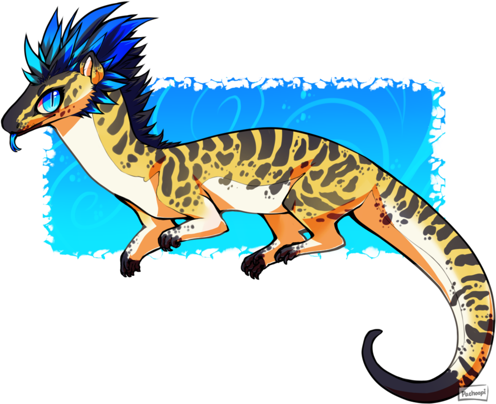 Inspiring Leopard Gecko Clip Art Medium Size - Common Leopard Gecko (989x808)