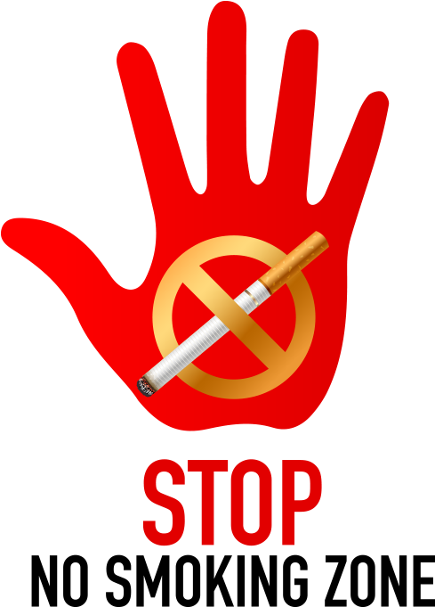 Stop No Smoking Zone Symbol - Signs Of Stop Smoking (512x713)
