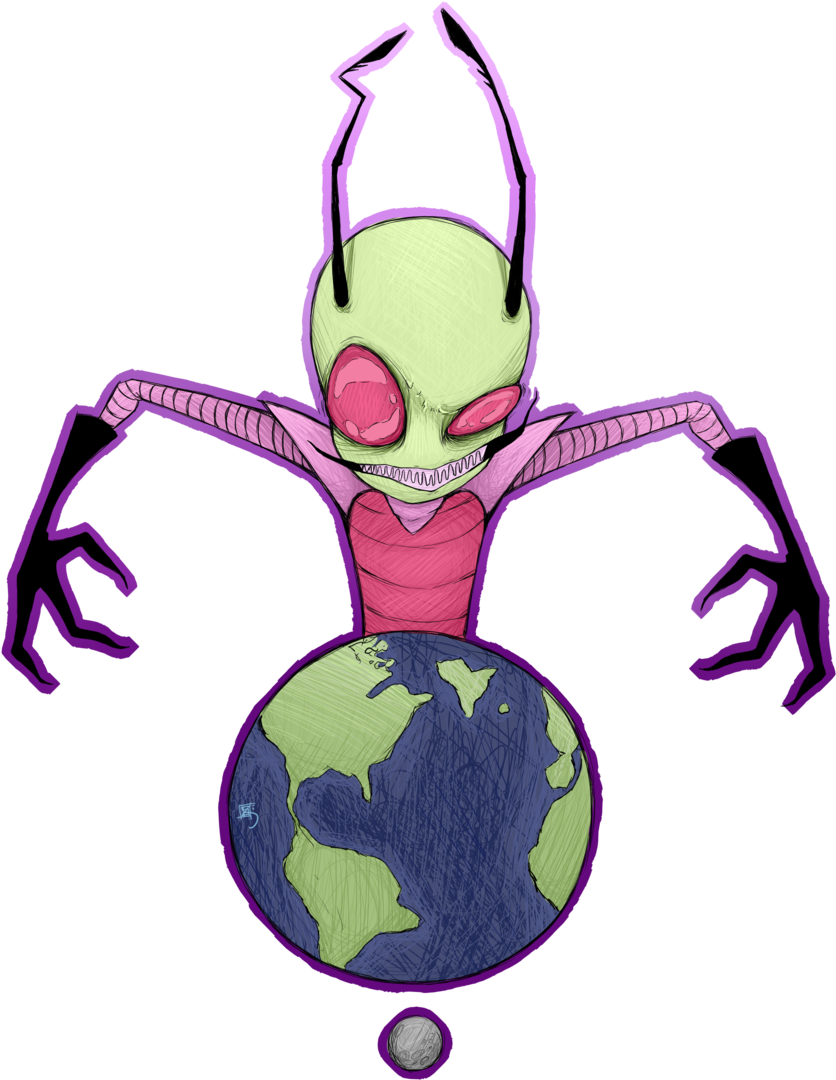 Invader Zim Zim Yeah Iz Spacebuggo - Johnny The Homicidal Maniac (1280x1280)