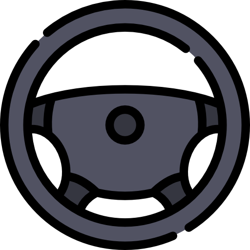 Steering Wheel Free Icon - Union Comercio (512x512)