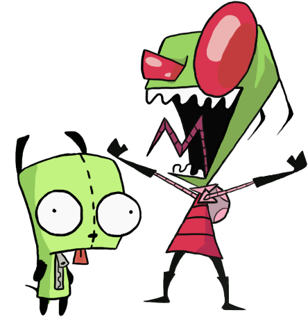Zim And Gir By Displodes - Zim And Gir Png (512x512)