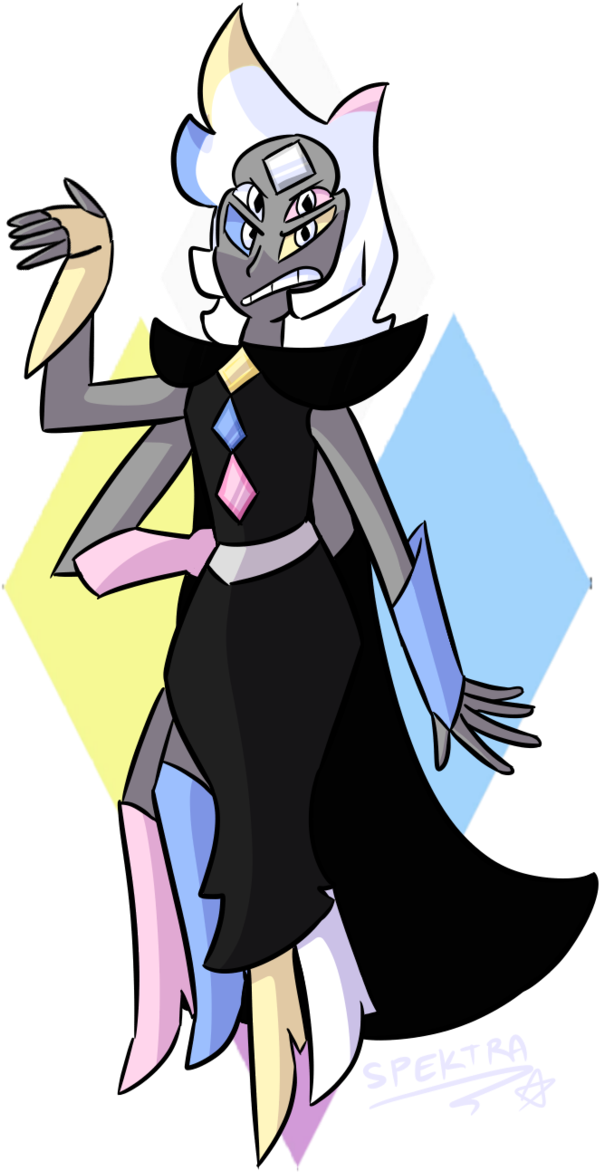 Fan-made Diamond Authority Fusion - Steven Universe Black Diamond Fusion (661x1210)