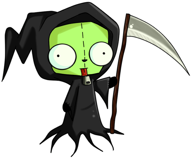 If The Grim Reaper Actually Looked Like This I Wouldn't - Cartoon Grim Reaper Gif (660x600)