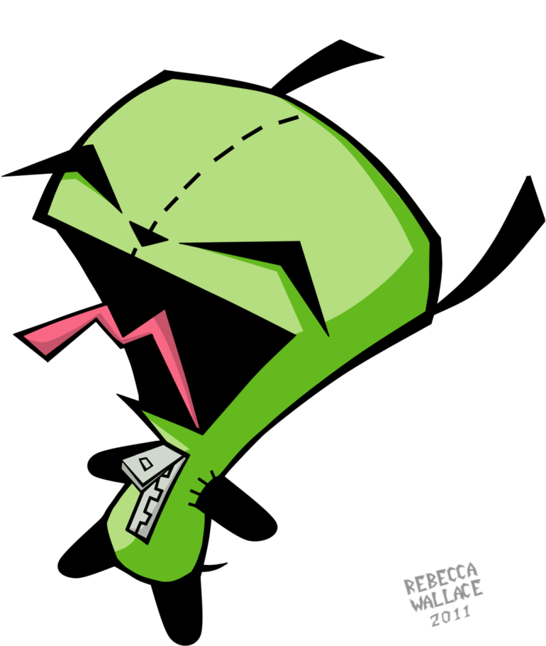 Http - //img07 - Deviantart - Net/dca1/i/2ca-d4hffl5 - Invader Zim Gir Happy (900x932)