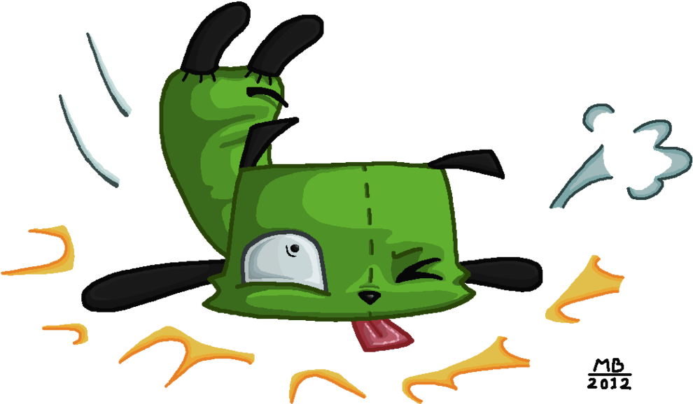 Gir Stumbled By Elmo-john - Drawing (1024x609)