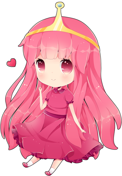 - V - Adventure Time Princess Bubblegum Anime (600x766)