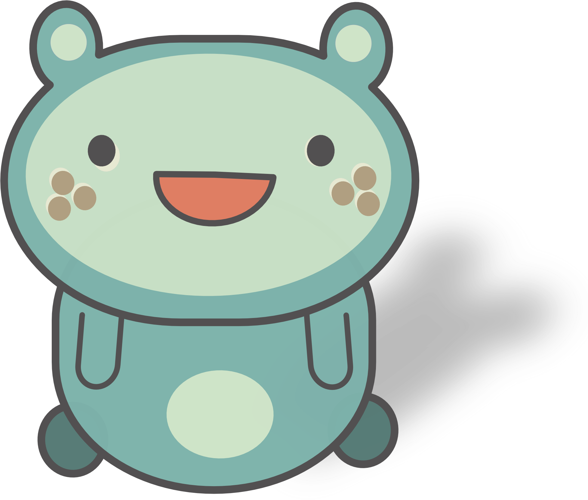Blue Critter 555px - Cute Kawaii Notebook: Too Cute Blue,100 Lined Pages (1969x1704)