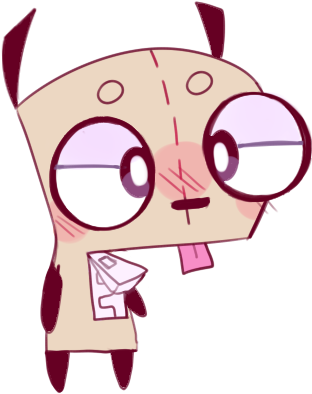 Gir The Totally Normal Dog By Joy-torres - Cartoon (371x448)