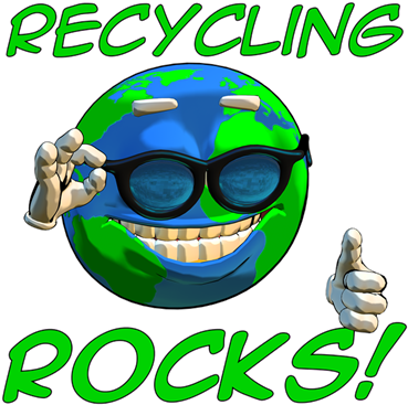 Recycling Rocks - Recycling Rocks! Greeting Card (400x400)