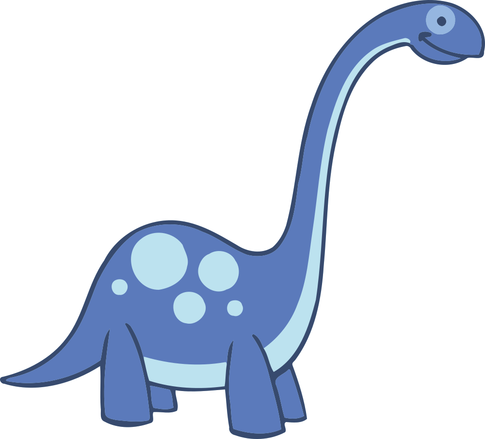 Dinosaur - Brontosaurus Clipart (1000x906)