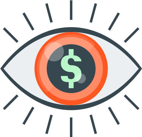 Finance And Banking - Vision Icon Free Png (512x512)