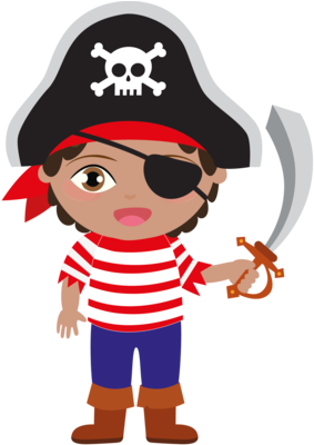 Clipart Boy Pirates, Pirate Digital Clipart, Pirate - Bbobsan Raven Teen Titans (302x400)