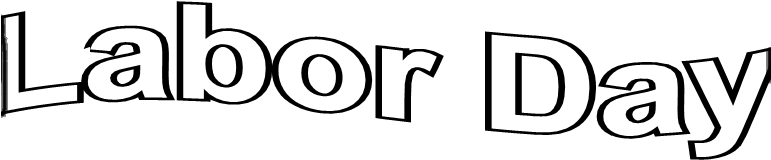 Outline Words Labor Day - Labor Day Outline (770x211)