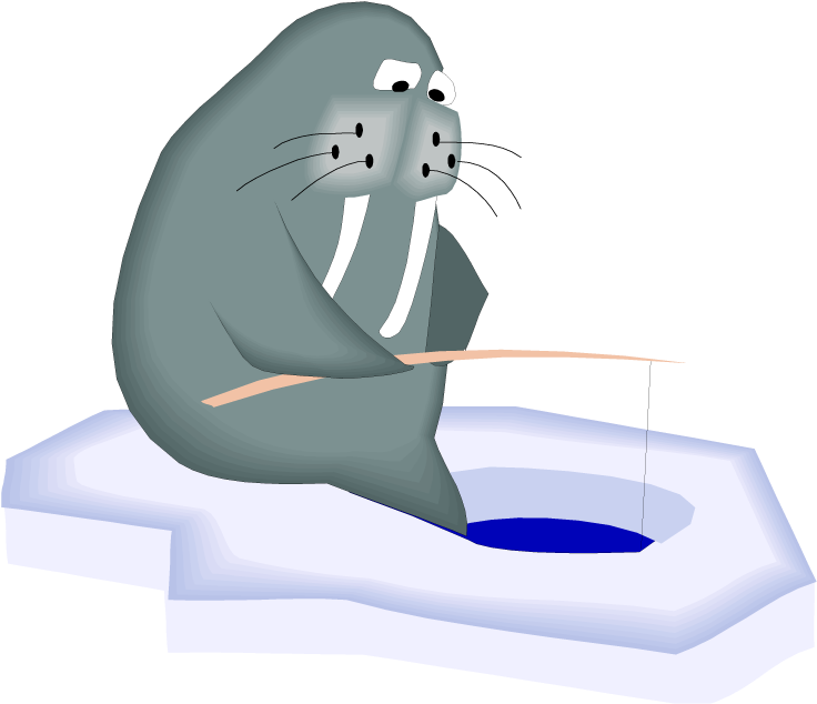 Fishing Walrus - Walrus Fishing (750x675)