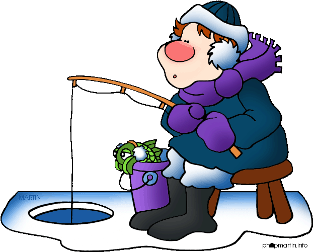 Kids Fishing Clipart Free Clipart Images - Ice Fishing Clipart (648x528)