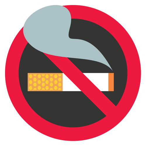 No Smoking Sticker - Gloucester Road Tube Station (500x500)