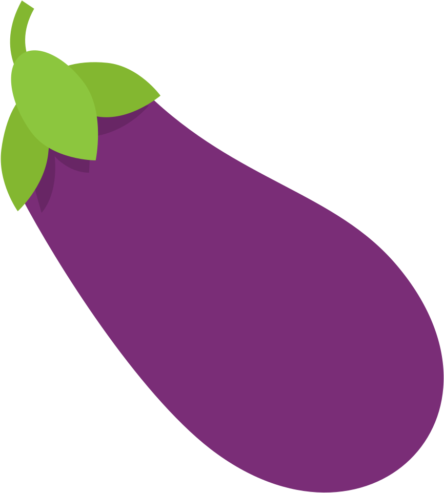 File - Emojione 1f346 - Svg - Eggplant Clipart Png (1024x1024)