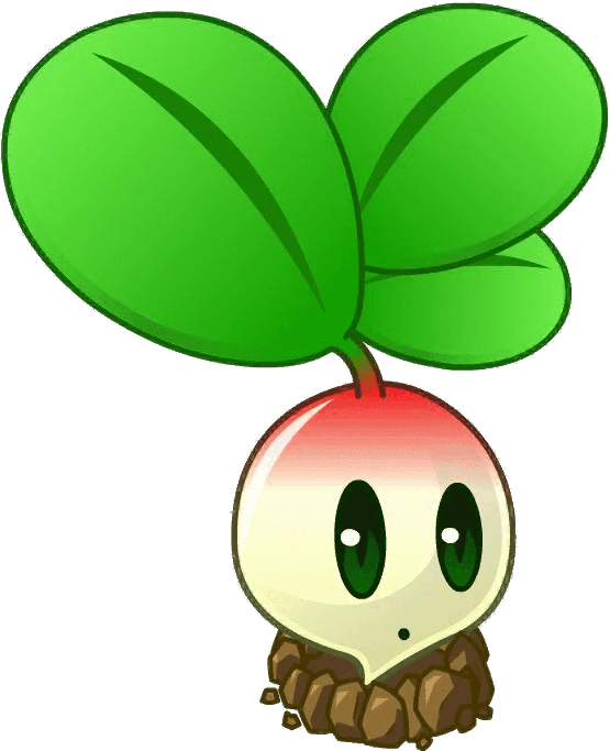 Radish Close Up - Zombies Vs Plants All Stars Small Radish (555x683)