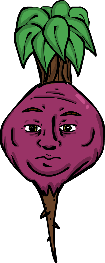 Radish Face By Spat856 - Radish With A Face (444x1107)