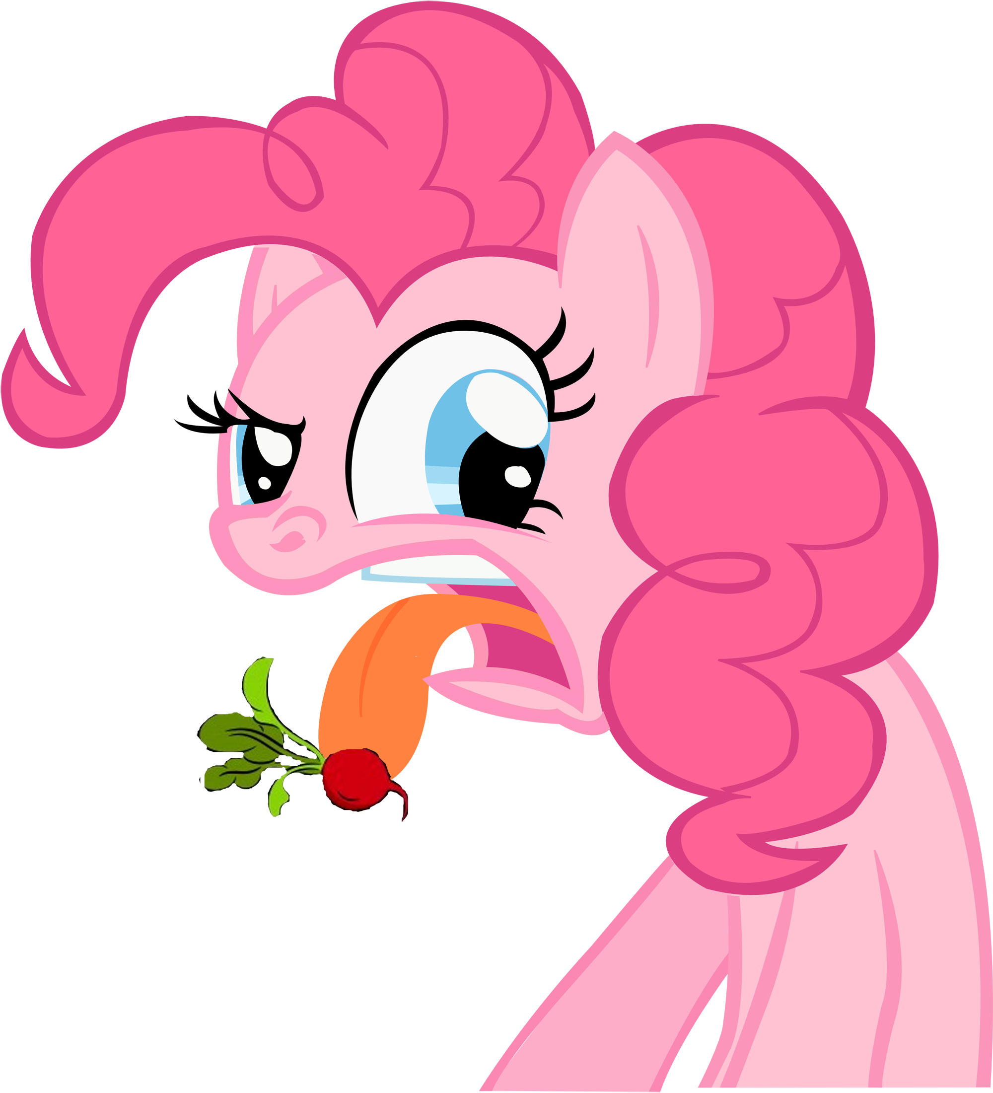 Im Pretty Sure Its Radish There - Mlp Pinkie Pie Happy (2000x2201)