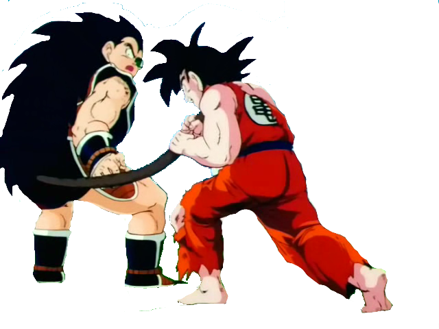 Goku E Radish By 19onepiece90 - Goku Vs Raditz (640x480)