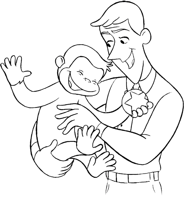Curious George Drawings Coloring - Curious George Coloring Pages (700x742)
